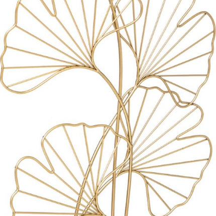 Dekorative goldene Blätter mit Sockel