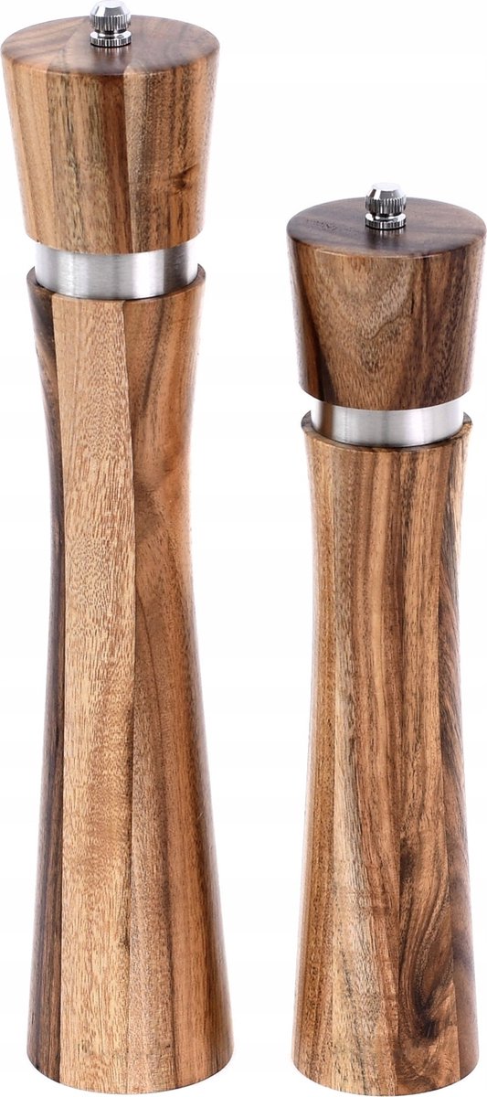 Klausberg 7592/7593 - Salz- und Pfeffermühle - Akazienholz - 31,5 / 25 cm hoch