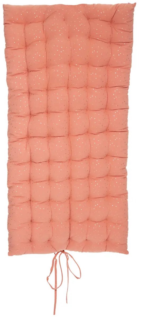 Atmosphera Bodenkissen Matratze - Ziegelrot - Polyester/Baumwolle - 120 x 60 x 5 cm - extra lang - Spielen - Gamen - Entspannen - Übungen