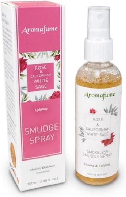 Aromafume spray de fumigation naturelle sauge blanche rose - 100 ml