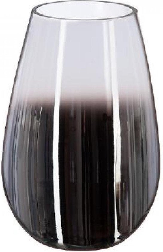 Vase en verre - verre fumé - Verre fumé - H 23 cm