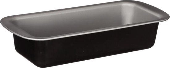 5Five Cake bakken bakvorm/bakgerei Backery Pro - metaal - anti-aanbak laag - zwart - 29 x 13 x 6 cm