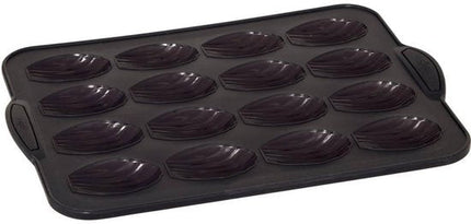 Siliconen TOP madeleine bakvorm - 16 madeleines ± 6,5 × 3,5 × 2 cm - stevige armatuur & anti-aanbak silicone - 33,1 × 23,7 × 2,2 cm - 100% Siliconen Platinium