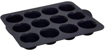 Siliconen TOP Maxi siliconen 12 muffinvorm - verstevigde harde armatuur - anti-aanbak - 40 × 30,5 × 4,5 cm - oven, vriezer & vaatwasser - 100% Siliconen Platinium