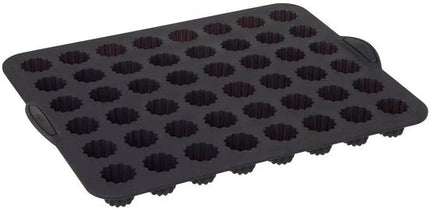 Siliconen TOP Maxi siliconen 48 cannelé‑vorm - verstevigde metalen armatuur - anti‑aanbak - 40 × 30,5 × 4 cm - geschikt voor oven & vriezer - 100% Siliconen Platinium