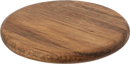 Secret de Gourmet onderzetters - 6x - Acaciahout - D10 cm - rond - gelakt - modern en klassiek