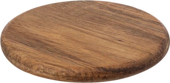 Secret de Gourmet houten onderzetters – set van 6, acaciahout, Ø 10 cm – foto 2
