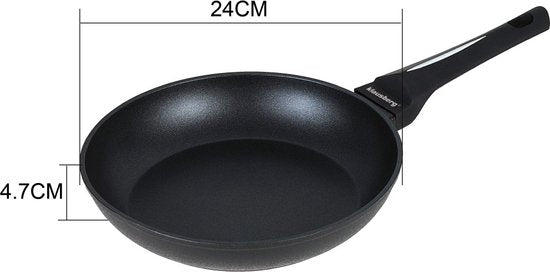 Klausberg 7689 - Black frying pan - 24 cm - black