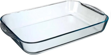 Secret de Gourmet - Ovenschaal rechthoek - Transparant glas - 40 x 25 cm - 6 liter