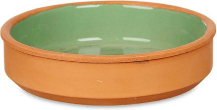 La Dehesa - Tapas / Creme brulee schaaltjes - 8x stuks - terracotta/groen - 16 x 4 cm - serveerschaaltjes - hapjes - voedsel