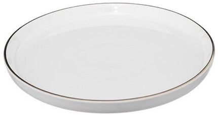 Sublima Dessertborden - Set van 6 - Gebaksborden - Kleine Borden Voor Dessert, Ontbijt en Gebak - Vaatwasserbestendig - Porselein - Ø20 cm - Wit