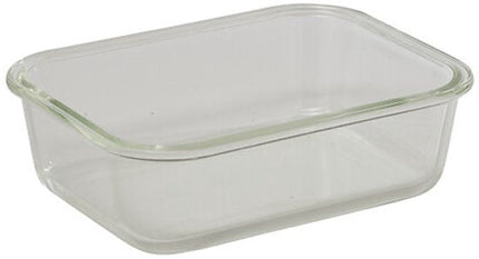 Sileat Lunchbox - Meal Prep Container - Glazen Vershouddoos - Bewaardoos voor Voedsel Vers - Hittebestendig & Duurzaam - Magnetron- en Vaatwasserbestendig - 0.95 liters - 20.3 x 15.2 x 6.2 cm - Transparant