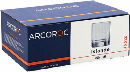 Arcoroc Tumbler glas Islande - 200 ml - 6 stuks