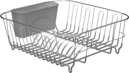Secret de Gourmet Afdruiprek - afwasrek - grijs - 36 x 32 cm - van metaal - Afwassen
