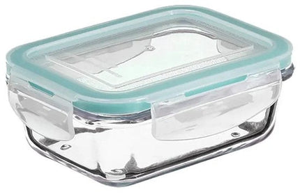 5Five Vershoudbakje met deksel - glas - luchtdicht - met clips - 14 x 10 x 5 cm - 0.73 L
