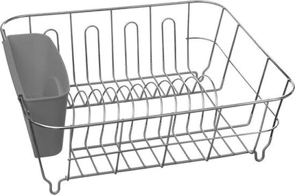 Secret de Gourmet Afdruiprek - afwasrek - grijs - 36 x 32 cm - van metaal - Afwassen