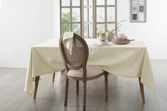 Atmosphera tafelkleed van katoen – beige, rechthoekig, 240 x 140 cm – foto 7