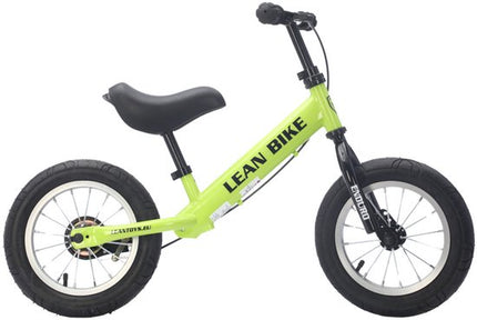 ENDURO Balance Bike - Loopfiets - Kinder Loopfiets Met Luchtbanden - Verstelbaar Zadel & Stuur - Lichtgewicht Stalen Frame - Voor 2-5 Jaar - 12inch - Neongroen