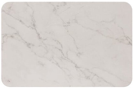 Diatomaceous Earth Bath Mat - Quick-Drying Bathroom Mat - Non-Slip Stone Bath Mat - Absorbent Shower Mat - Durable Diatomite Bath Mat - 60 x 39 cm - White