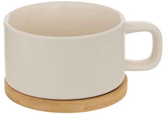Secret de Gourmet theepot Penang met kopje – keramiek, 1 persoon, crème – foto 4