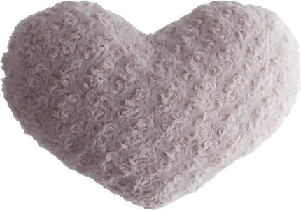 Atmosphera pluche bank kussen hartje vorm - roze - 28 x 36 cm - Sierkussens - voor binnen