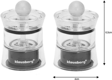 Klausberg - Peper- en Zoutmolenset - 6 cm - Keramisch Mechanisme