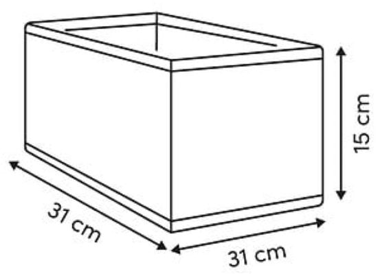 Opbergdoos - Opbergdoosset - Gevlekt - Opvouwbaar - Set van 2 - Stoffen Opbergmand - Met Handgreep - 31 x 15,5 x 15,2 cm - Beige