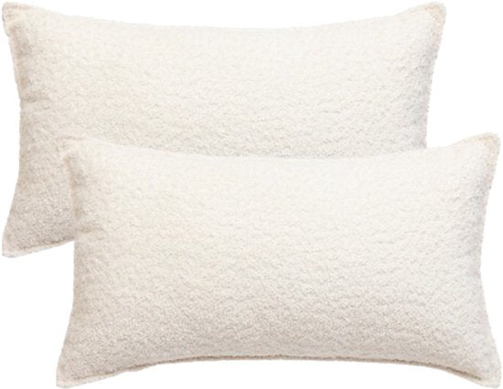 Atmosphera Soana sierkussens ivoor, set van 2 – bankkussen 30 x 50 cm