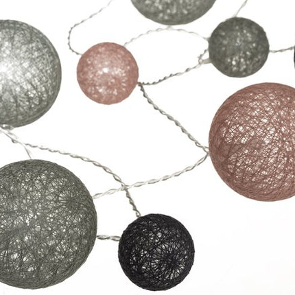 Atmosphera Lichtslinger - 20 verlichte balletjes - multi kleuren mix - 210 cm - batterijen