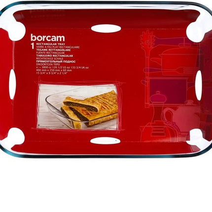 Secret de Gourmet - Ovenschaal rechthoek - Transparant glas - 40 x 25 cm - 6 liter