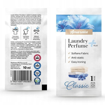 Elix - Amarella Wasparfum - Laundry Perfume - Wasverzachter Parfum - Antistatisch Strijkgemak - Langdurig - 10ml Sachet - Classic