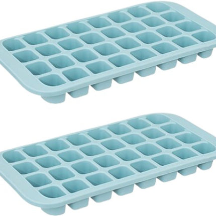 IJsblokjesvorm - Set van 2 - Flexibele TPE Tray - Siliconen Ijsvormen voor Drankjes - Keuken Accessoire - 33.6 x 18.3 x 3.2 cm