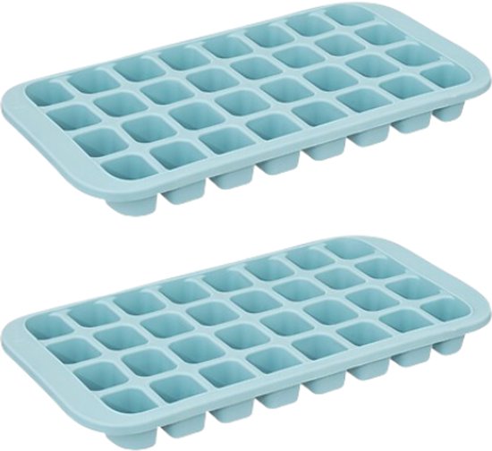 IJsblokjesvorm - Set van 2 - Flexibele TPE Tray - Siliconen Ijsvormen voor Drankjes - Keuken Accessoire - 33.6 x 18.3 x 3.2 cm