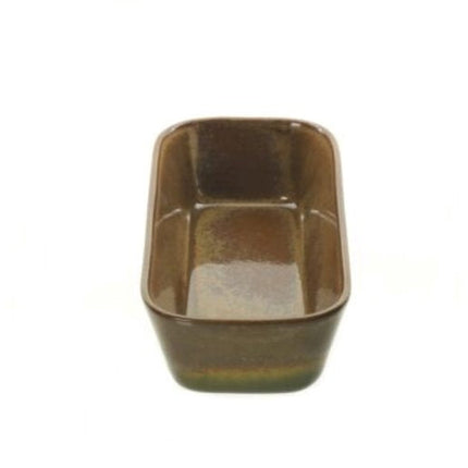 MPLCo - Broodvorm - Broodbakvorm - Bakvorm - Ovenschaal - Broodbakvorm voor Zelfgebakken Brood, Cake & Ovenschotels - Oven, Magnetron & Vaatwasserbestendig - 26 x 14.5 x 7.5 cm - Bruin met Donkergroene Ombre