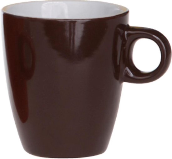 Cosy & Trendy Vicky Gobelet - 19 cl - Ø 7 cm x 8,5 cm - Marron - Set de 6