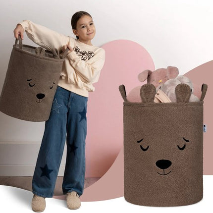Sipo Opbergmand XL met trekkoord 43 liter 35 x 35 x 45 cm bruin
