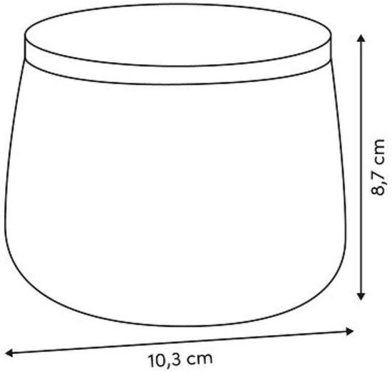Wattenschijfjeshouder Dotty, bruin glas met deksel – luipaardprint, Ø 10,3 cm – foto 3