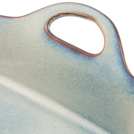 Serveerschaal - Ovenschaal - Bakvorm - Met Handvatten - Oven- en Magnetron & Vaatwasser - Stoneware - 1 Liter - 29 x 18 x 6.7 cm - Groen