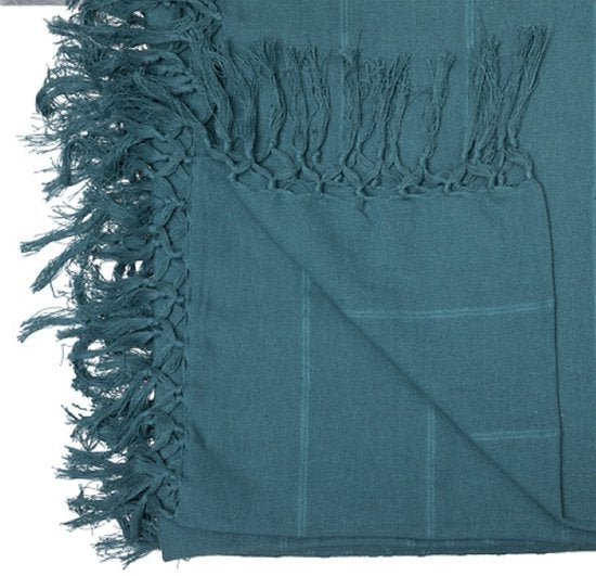 Anjali bedsprei blauw van rayon – sprei voor tweepersoonsbed, 230 x 250 cm – foto 2