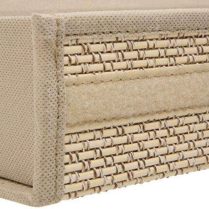 Tissuebox - Tissuedoos - Tissuehouder - Zakdoekhouder - Voor Woonkamer, Badkamer & Kantoor - Karton - 26 x 8 x 14 cm - Beige