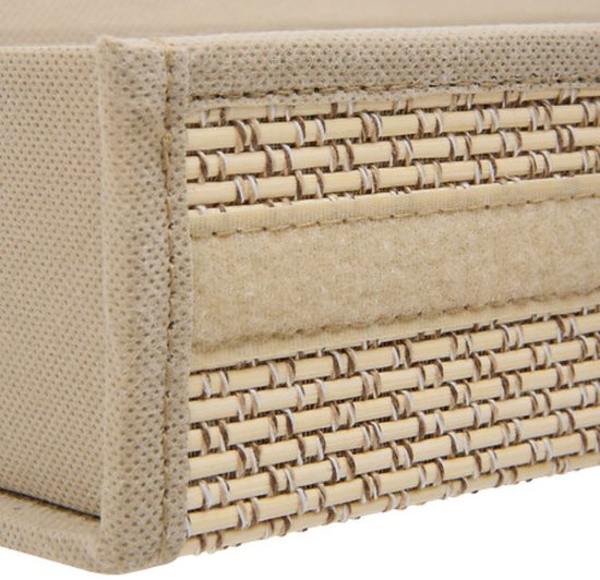 Tissuebox van karton – beige tissuedoos, 26 x 8 x 14 cm – foto 3