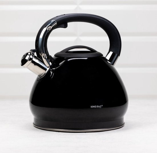Bouilloire sifflante Kinghoff noire