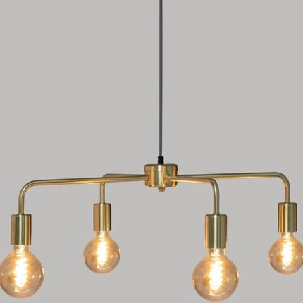KELI Metalen hanglamp 4 koppen - E27 - 40 W - ˜69 cm - Goud