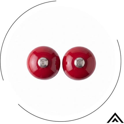 Hage - Handmatige Peper- en Zoutmolens - Peper & Zout - Keramisch Maalwerk - Verstelbare Maalgraad - 100 ml - Ø5.5 x 22 cm - Rood