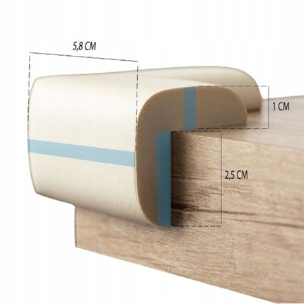 Sipo Hoekbeschermers van Foam – Kinderveiligheid voor Tafels en Kasten – 4 Stuks