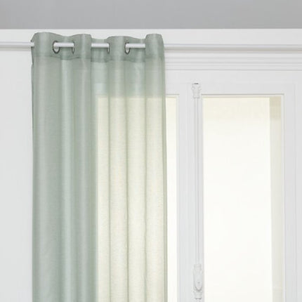 Moly Gordijn - Vitrage Gordijnen - Sheer Curtains – Lichtdoorlatende Raamgordijnen - Moderne Raamdecoratie voor Woonkamer & Slaapkamer - Polyester - 135 x 240 cm - Celadon Groen