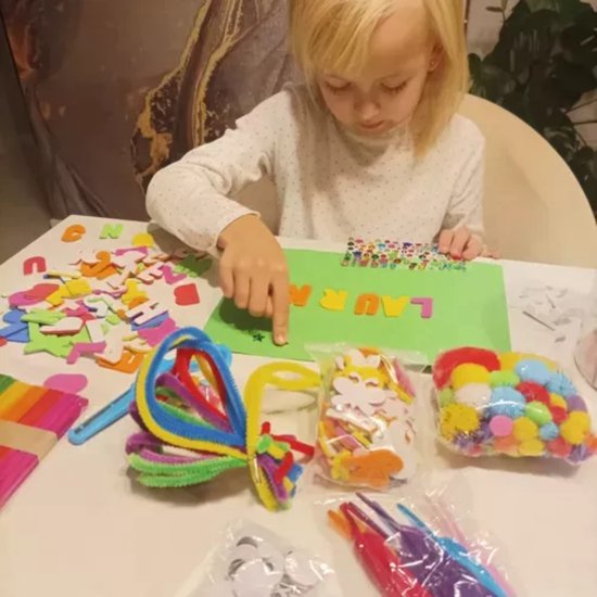 Kruzzel grote creatieve knutselset in een pot – knutselspullen voor kinderen – foto 7