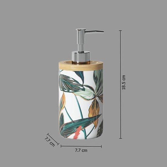 Palawan badkamer accessoires set – zeepdispenser en tandenborstelbeker – foto 3