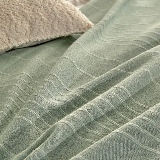 Atmosphera plaid Anjali met franjes – rayon, 160 x 220 cm – foto 6