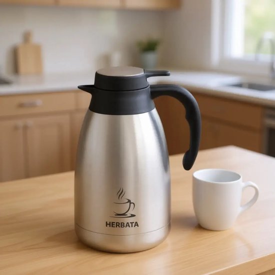 Kinghoff KH-2095 thermoskan 2 liter met TEA-label – dubbelwandig RVS – foto 5